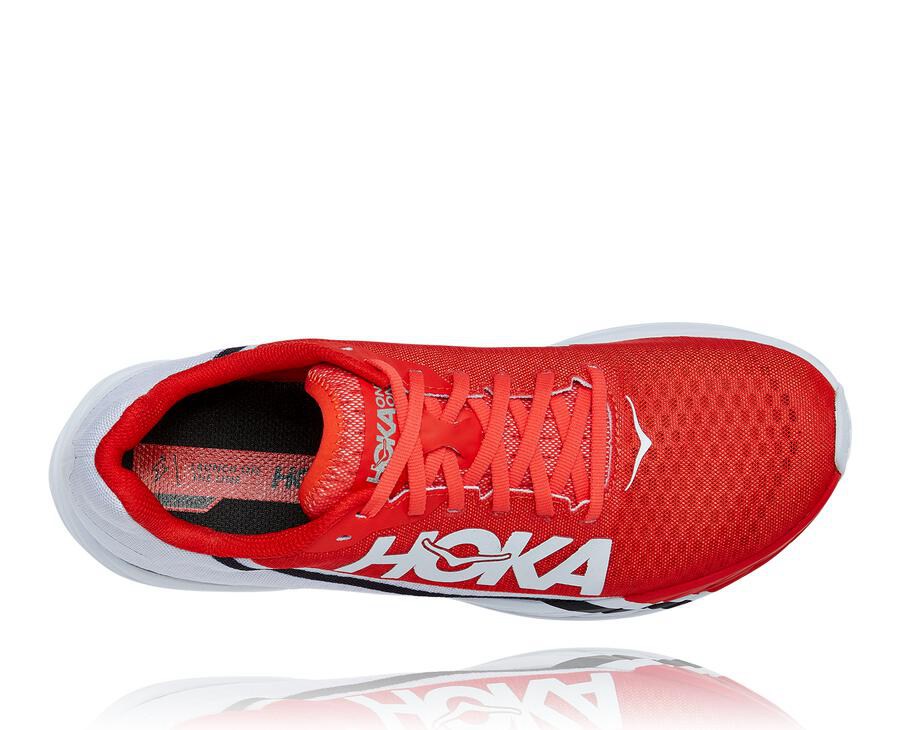 Hoka One One Hardloopschoenen Dames - Rocket X - Rood/Wit - PJ3548207